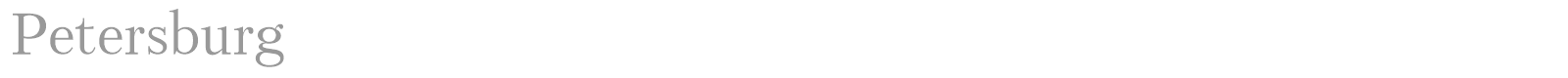 Petersburg font preview